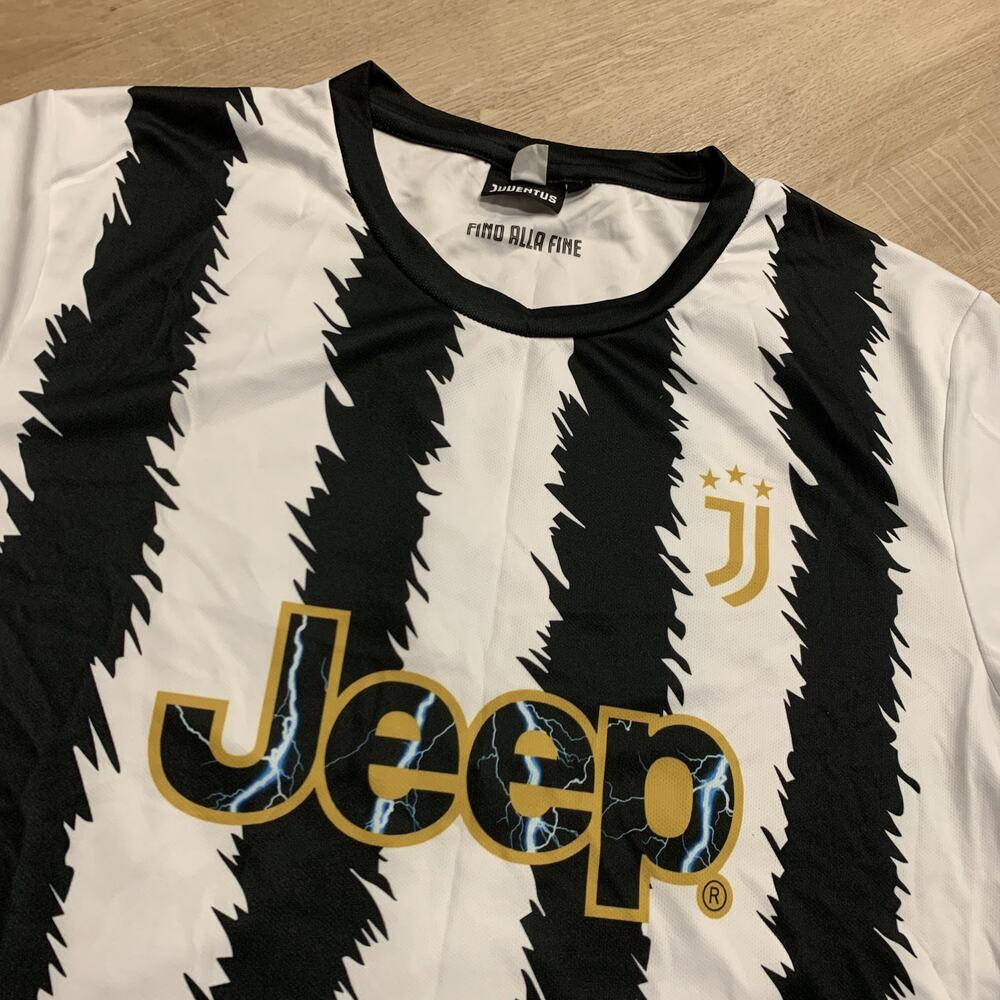 Juventus FC Jeep Football Soccer Jersey Paul Pogba #10 Men's Large Lightning - Picture 2 of 7